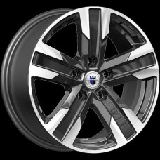 Диск R16 5x114,3 7J ET35 D66,1 K&K Висмут (КС1009) алмаз чёрный