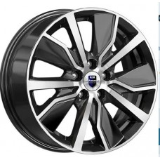 Диск R19 5x108 7,5J ET36 D65,1 K&K Галего (КС1039) алмаз чёрный