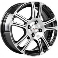Диск R15 4x100 6,0J ET45 D60,1 X'trike X-105М BK/FP