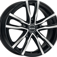 Диск R17 5x114,3 8J ET50 D76 MAK Milano Black Mirror