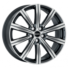 Диск R22 5x112 9J ET48 D66,6 MAK Birmingham Gunmetal Mirror Face