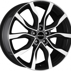 Диск R20 5x120 9,5J ET53 D72,6 MAK Highlands Black Mirror