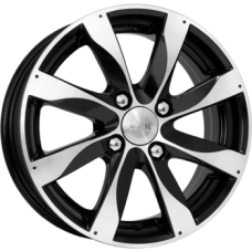 Диск R15 4x100 6J ET45 D54,1 K&K Джемини-оригинал алмаз черный (КС617) Диск R15 4x100 6J ET45 D54,1 K&K Джемини-оригинал алмаз черный (КС617)