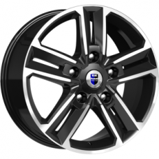 Диск R18 5x114,3 8J ET50 D66,1 К&К Backfire алмаз чёрный